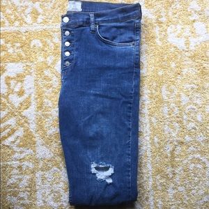 Free People high waisted skinny jeans - size 31
